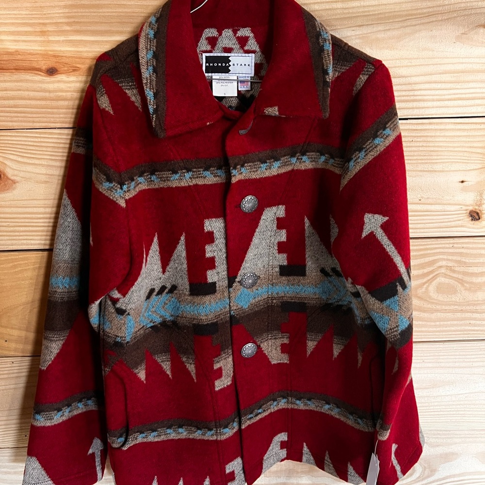 Red Patterned Men's Jacket